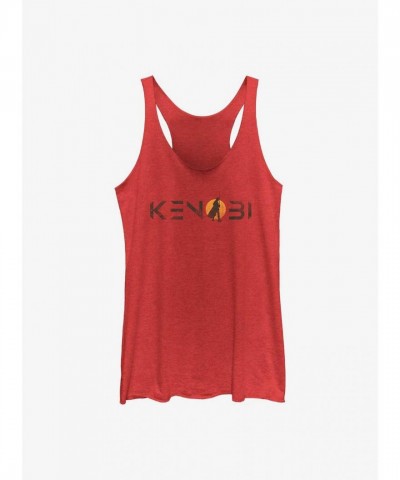 Obi-Wan Kenobi Star Wars Logo Tank Top for Girls - Red