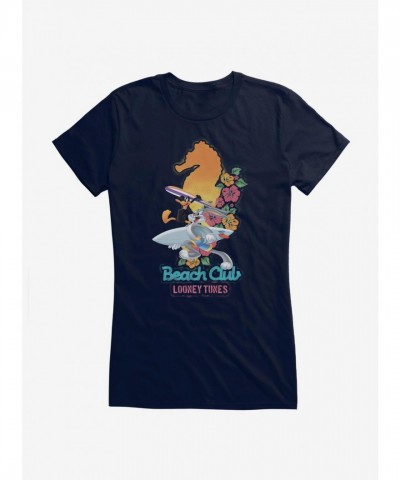 Looney Tunes Beach Club Girls T-Shirt with Daffy & Bugs
