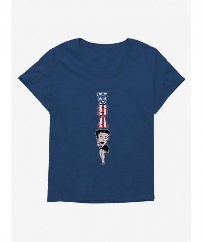 Betty Boop Plus Size Americana Tee for Girls