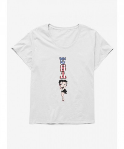 Betty Boop Plus Size Americana Tee for Girls