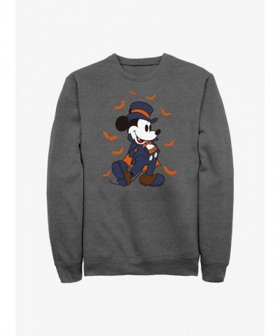 Disney Vampire Mickey Mouse Comfortable Grey Sweatshirt for Men