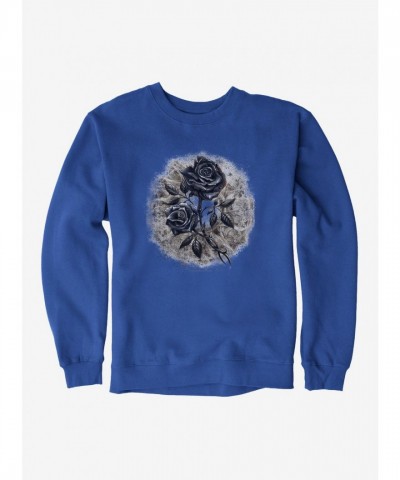 Alchemy England Unisex Heavyweight Black Roses Sweatshirt