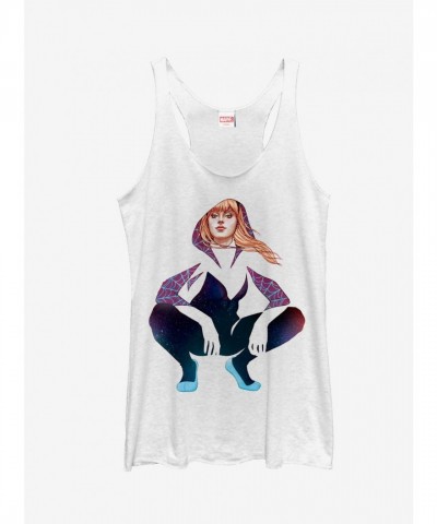 Marvel Ghost-Spider Girls Racerback Tank Top - White