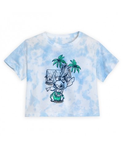 Stitch Hula Dance Tie-Dye T-Shirt for Girls – Soft and Sensory Friendly