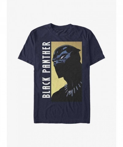 Marvel Black Panther Poster T-Shirt for Men - Blue Comfort Fit