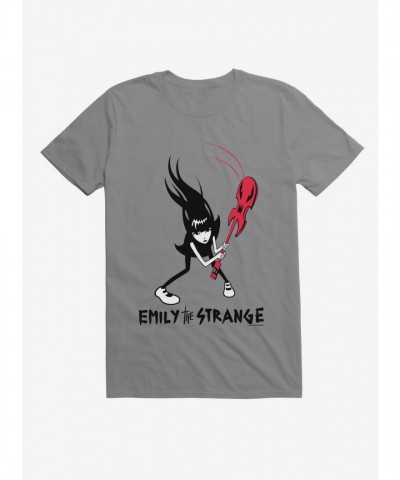 Emily Strange Guitar Tee - Lightweight Men's Cotton Slam Shirt