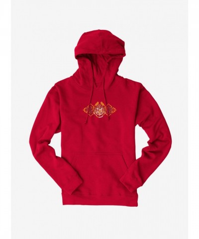 Harry Potter Hogwarts Shield Red Gold Men's Hoodie