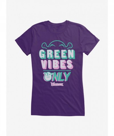 Shrek Green Vibes Junior T-Shirt - Black for Girls