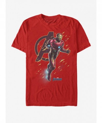 Marvel Endgame Avengers Suit Flies T-Shirt - Men's Unisex Red