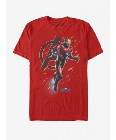 Marvel Endgame Avengers Suit Flies T-Shirt - Men's Unisex Red