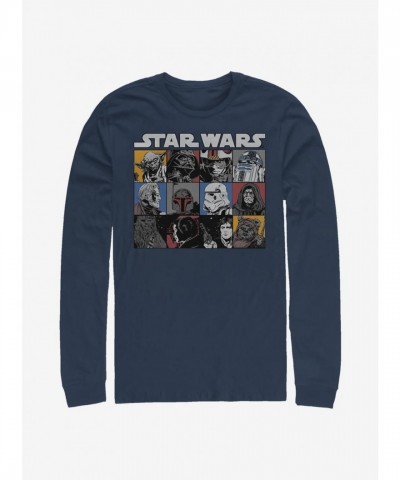 Star Wars Long-Sleeve T-Shirt in Blue for Men