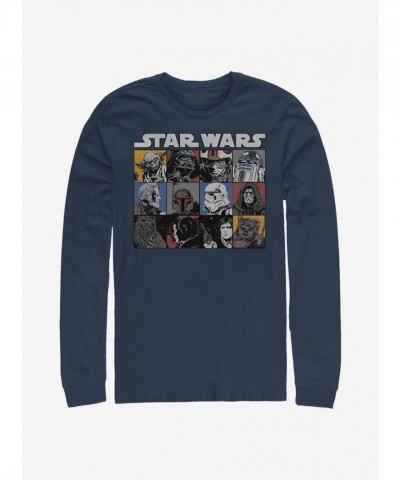 Star Wars Long-Sleeve T-Shirt in Blue for Men