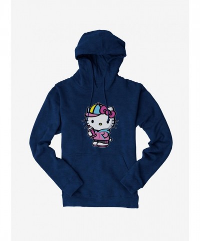 Hello Kitty Hoodie Spray Can Print for Men
