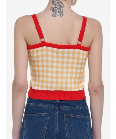 Disney Winnie The Pooh Cozy Gingham Girls Tank Top