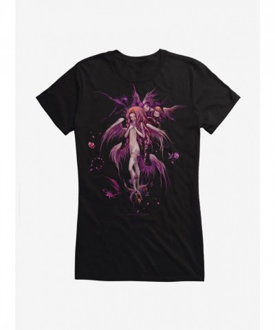 Fairy Girls Night Time Tee by Fairies By Trick - Black