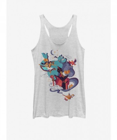 Disney Vintage Aladdin Poster Tank for Girls - White