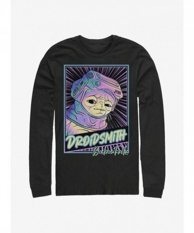 Babu Frik Droidsmith Black Long-Sleeve Tee - Men's Size