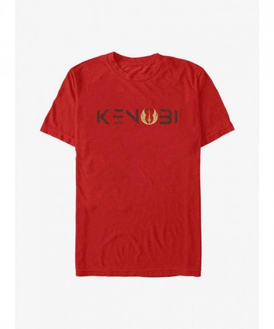 Obi-Wan Kenobi Jedi Crest Logo Red T-Shirt for Men