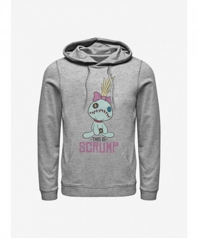 Disney Lilo & Stitch Grey Scrump Hoodie for Men
