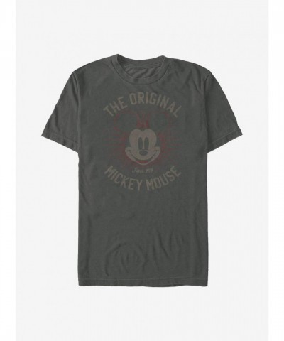 Disney Original Mickey Mouse Ears T-Shirt - Grey Men's