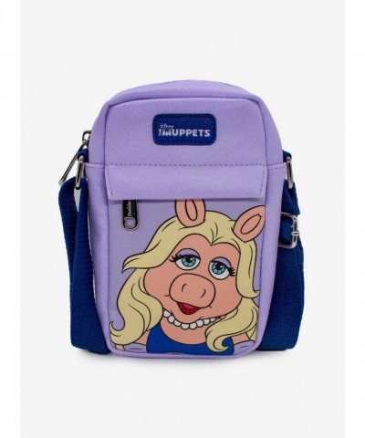 Disney Miss Piggy Lavender Vegan Leather Crossbody Bag