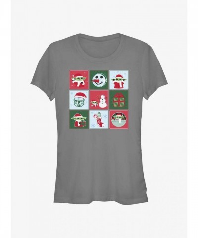 The Mandalorian Grogu Girls Lightweight T-Shirt - Grey