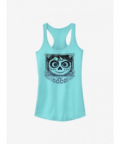 Disney Pixar Coco Themed Girls Tank Top in Blue
