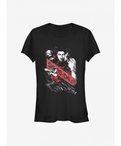 Marvel Girls Shang-Chi Legend Of The Ten Rings Lightweight T-Shirt - Black