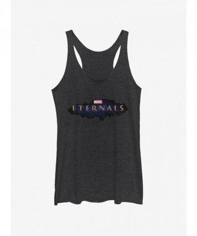 Marvel Eternals Logo Girls Tank Top - Black