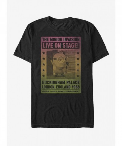 Minion Live Stage Graphic T-Shirt - Unisex Black