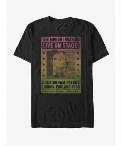 Minion Live Stage Graphic T-Shirt - Unisex Black
