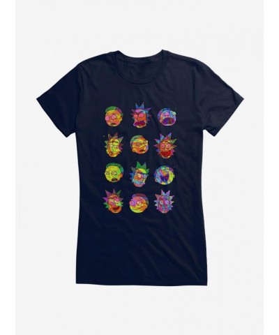 Rick and Morty Vibrant Cartoon Graphic Tee for Girls