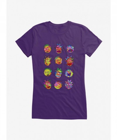 Rick and Morty Vibrant Cartoon Graphic Tee for Girls