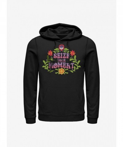 Disney Pixar Coco Seize the Moment Emblem Hoodie - Men's Black
