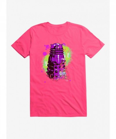 Doctor Who Dalek Neon Art Lightweight Cotton T-Shirt for Men