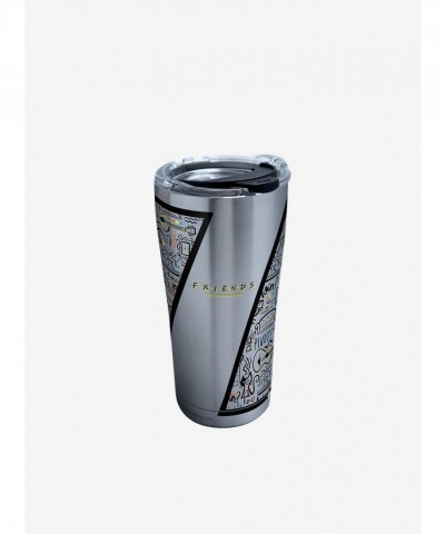 Eco-Friendly Friends Design 20oz Stainless Steel Tumbler with Secure Lid