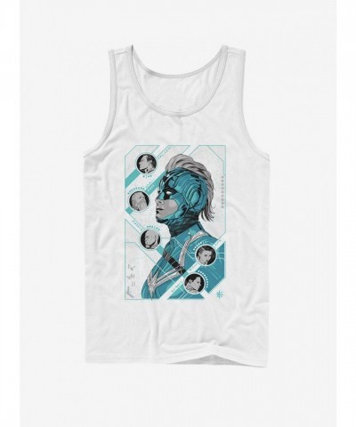 Marvel Captain Marvel Kree Cotton Tank Top - Men's White