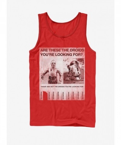 Star Wars Inspired Red Droid Tank Top for Men