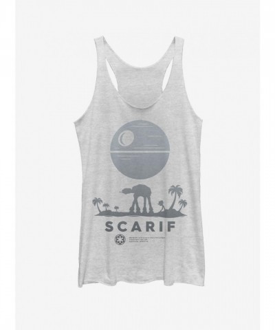 Star Wars Scarif Ombre Junior Tank Top - White