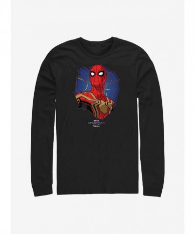 Marvel's Heroic Spider-Man Long Sleeve T-Shirt - Men's Black