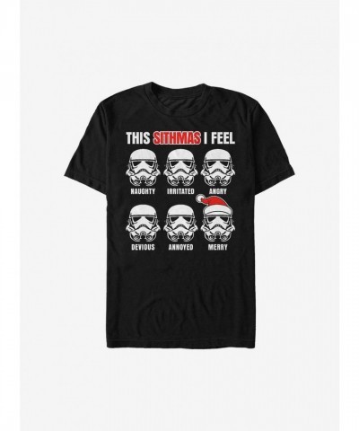 Star Wars Sithmas Emotions T-Shirt - Men's Black