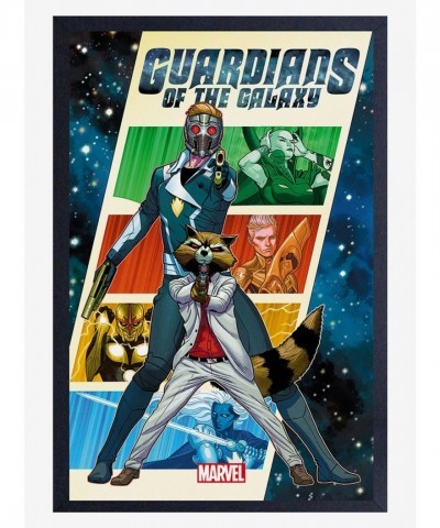 Marvel's Guardians of the Galaxy Star-Lord and Rocket Raccoon Wood Framed Wall Art