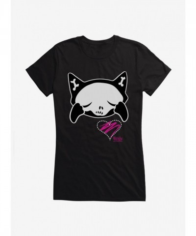 Emily The Strange Mourning Love Lightweight Cotton Girls T-Shirt