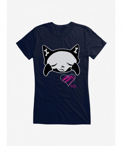 Emily The Strange Mourning Love Lightweight Cotton Girls T-Shirt