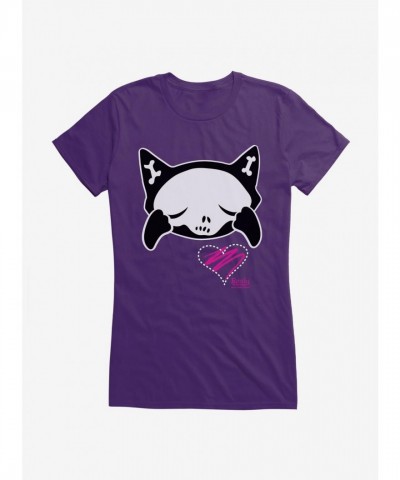 Emily The Strange Mourning Love Lightweight Cotton Girls T-Shirt