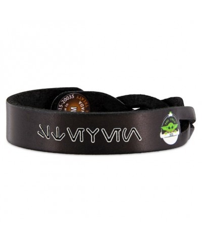 The Leather Treaty Child Bracelet - Star Wars: The Mandalorian - Personalized Aurebesh