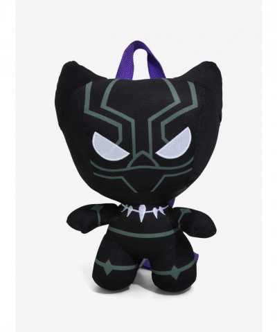 Black Panther Themed Mini Plush Backpack for Fans