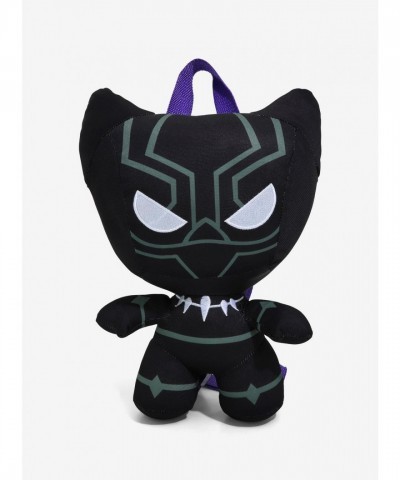 Black Panther Themed Mini Plush Backpack for Fans