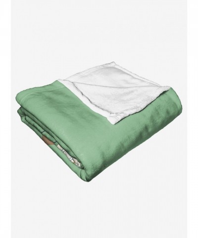 Star Wars Silk Touch Throw Blanket by The Northwest - Green Droids Design