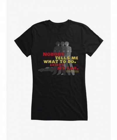 Knight Rider Inspired Nobody Tells Me What To Do Girls T-Shirt